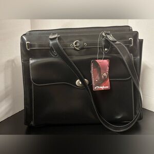 McKleinUSA Joliet Black Leather Tote